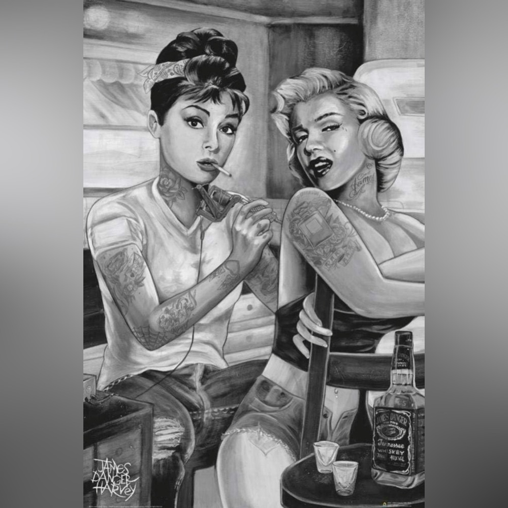 Marilyn Monroe & Audrey Hepburn Poster